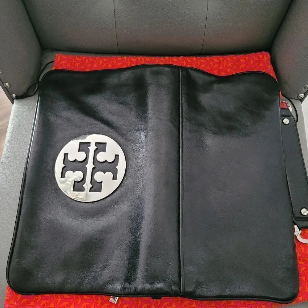Tory Burch Reva Black Shoulder/Clutch Bag